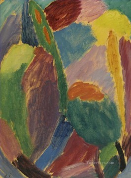 le reveil l enfant Painting - VARIATION 2 Alexej von Jawlensky Expressionism
